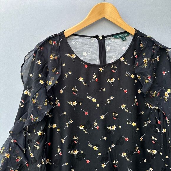 🎉5 for $45 🎉 Lauren Ralph Lauren dress floral women’s size 8 - Picture 3 of 9